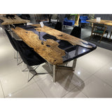 Olive River Epoxy Table- gz14 - boccainteriors