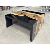 Wood Waterfall Coffee Table - boccainteriors