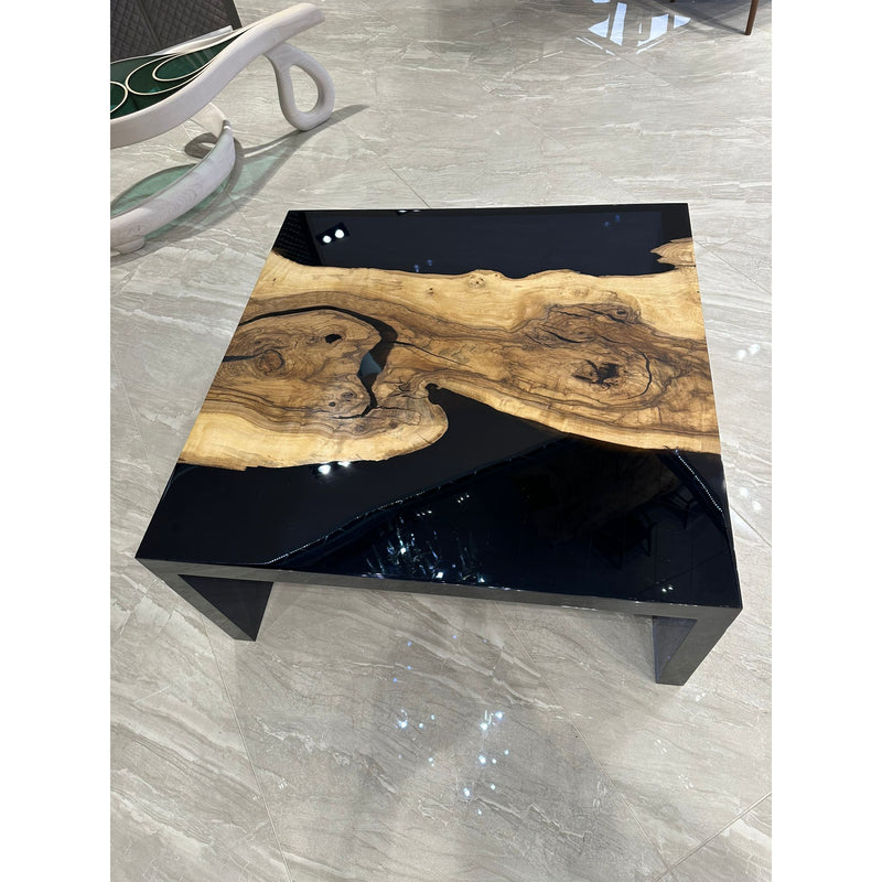 Wood Waterfall Coffee Table - boccainteriors